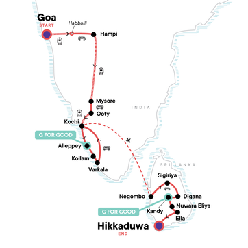 itinerary map