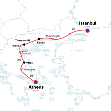 itinerary map