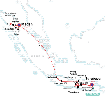 itinerary map