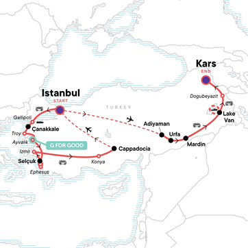 itinerary map