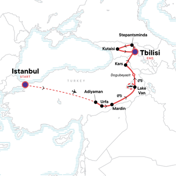 itinerary map