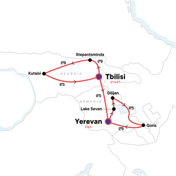 itinerary map