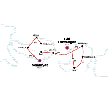 itinerary map
