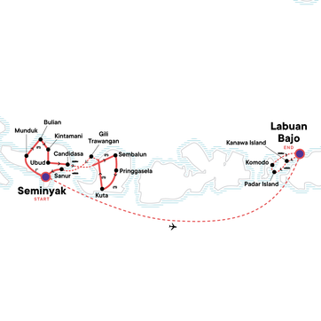 itinerary map