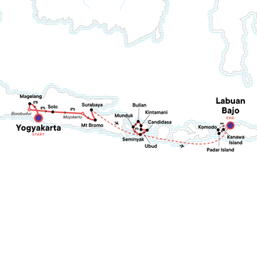 itinerary map