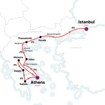 itinerary map