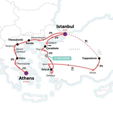 itinerary map