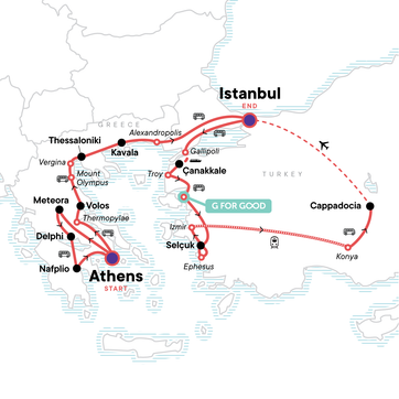 itinerary map
