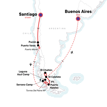 itinerary map