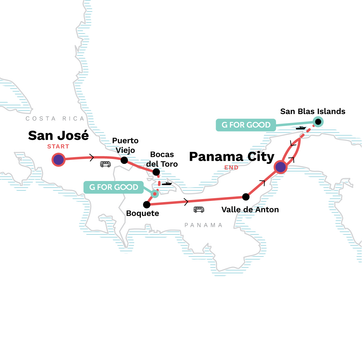 itinerary map