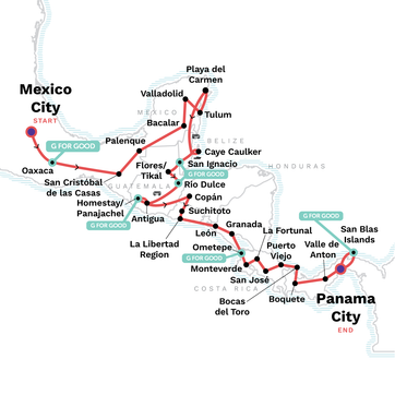 itinerary map