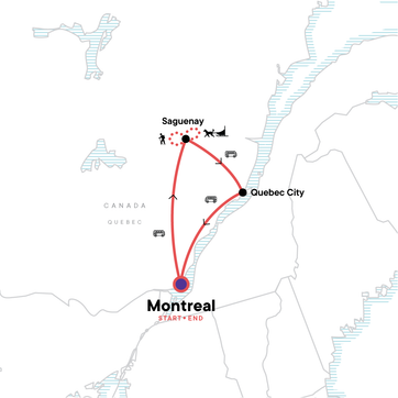 itinerary map