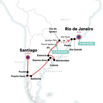 itinerary map