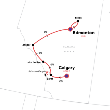 itinerary map