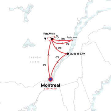 itinerary map