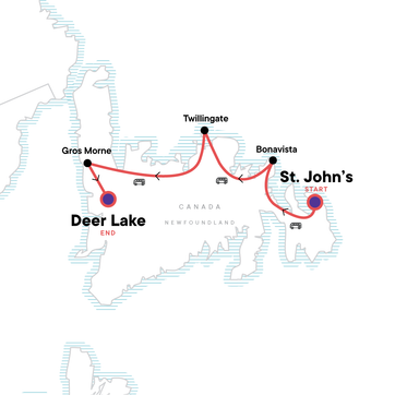 itinerary map