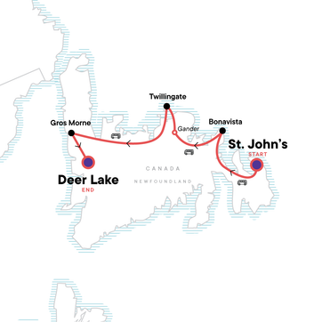 itinerary map