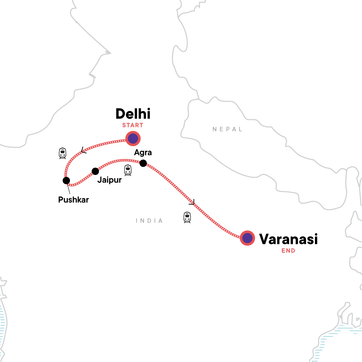 itinerary map