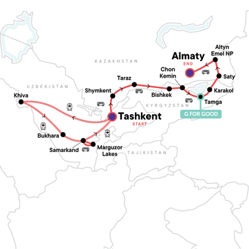 itinerary map