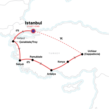 itinerary map