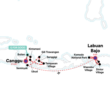 itinerary map