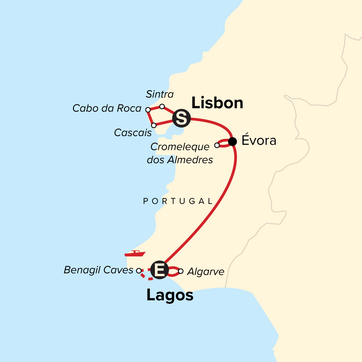 itinerary map