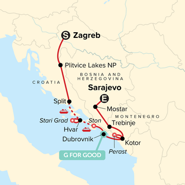 itinerary map