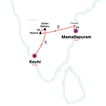 itinerary map