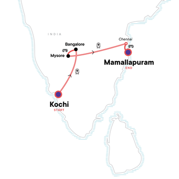 itinerary map