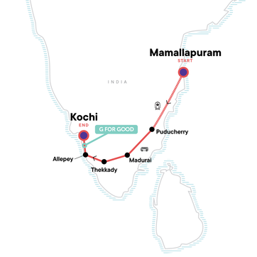 itinerary map