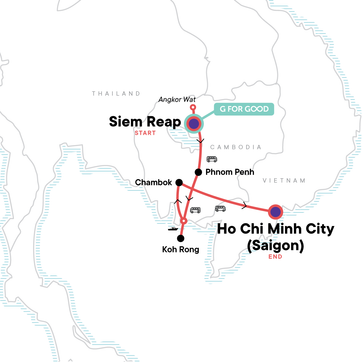 itinerary map