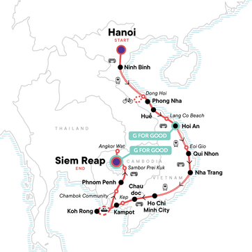 itinerary map