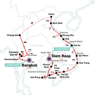 itinerary map