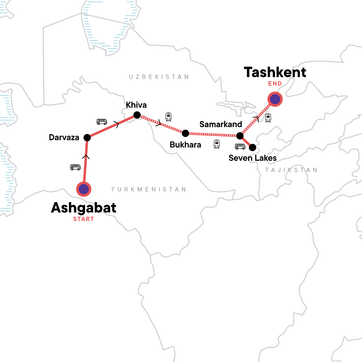 itinerary map