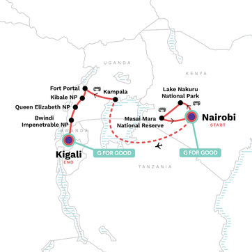itinerary map