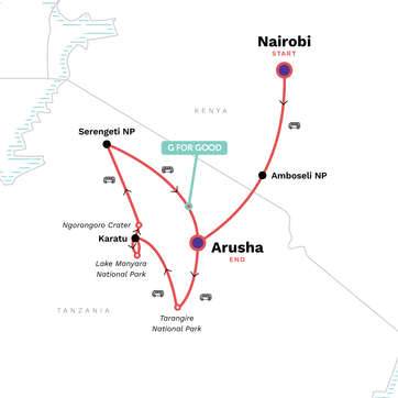 itinerary map