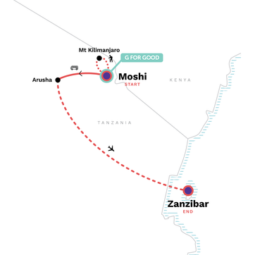 itinerary map