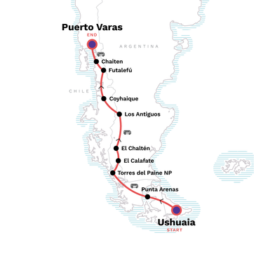 itinerary map