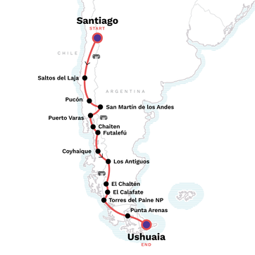 itinerary map