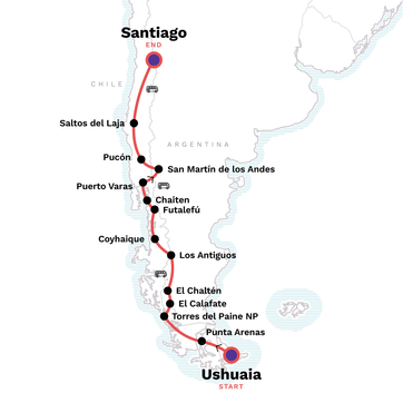 itinerary map