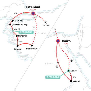 itinerary map