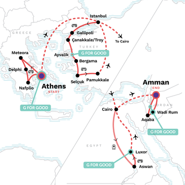itinerary map