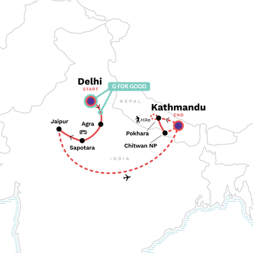 itinerary map