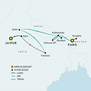 itinerary map