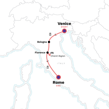 itinerary map