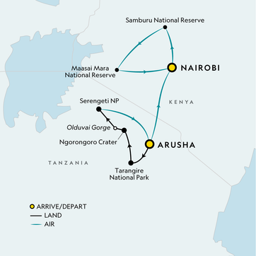 itinerary map