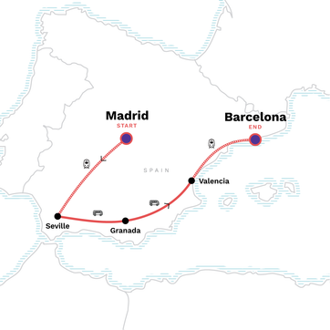 itinerary map