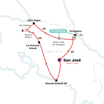 itinerary map