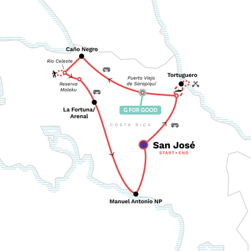 itinerary map