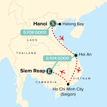 itinerary map